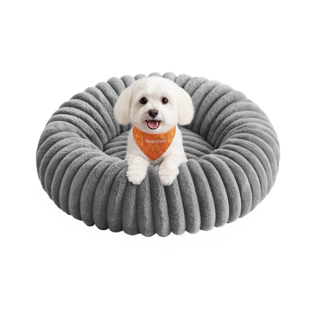 Medium Dog and Cat Bed - Dove Grey - Soft Padding