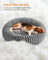 Large Dog Bed - Dove Grey - Soft Padding