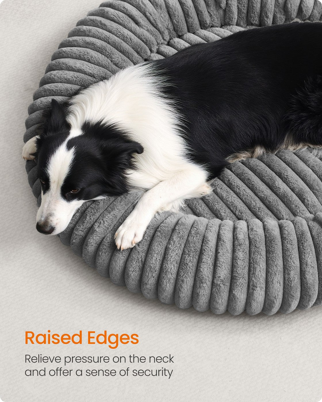 Extra Large Dog Bed - Dove Grey - Soft Padding