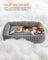Large Dog Sofa Bed - Dove Grey - Soft Padding
