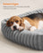Large Dog Sofa Bed - Dove Grey - Soft Padding