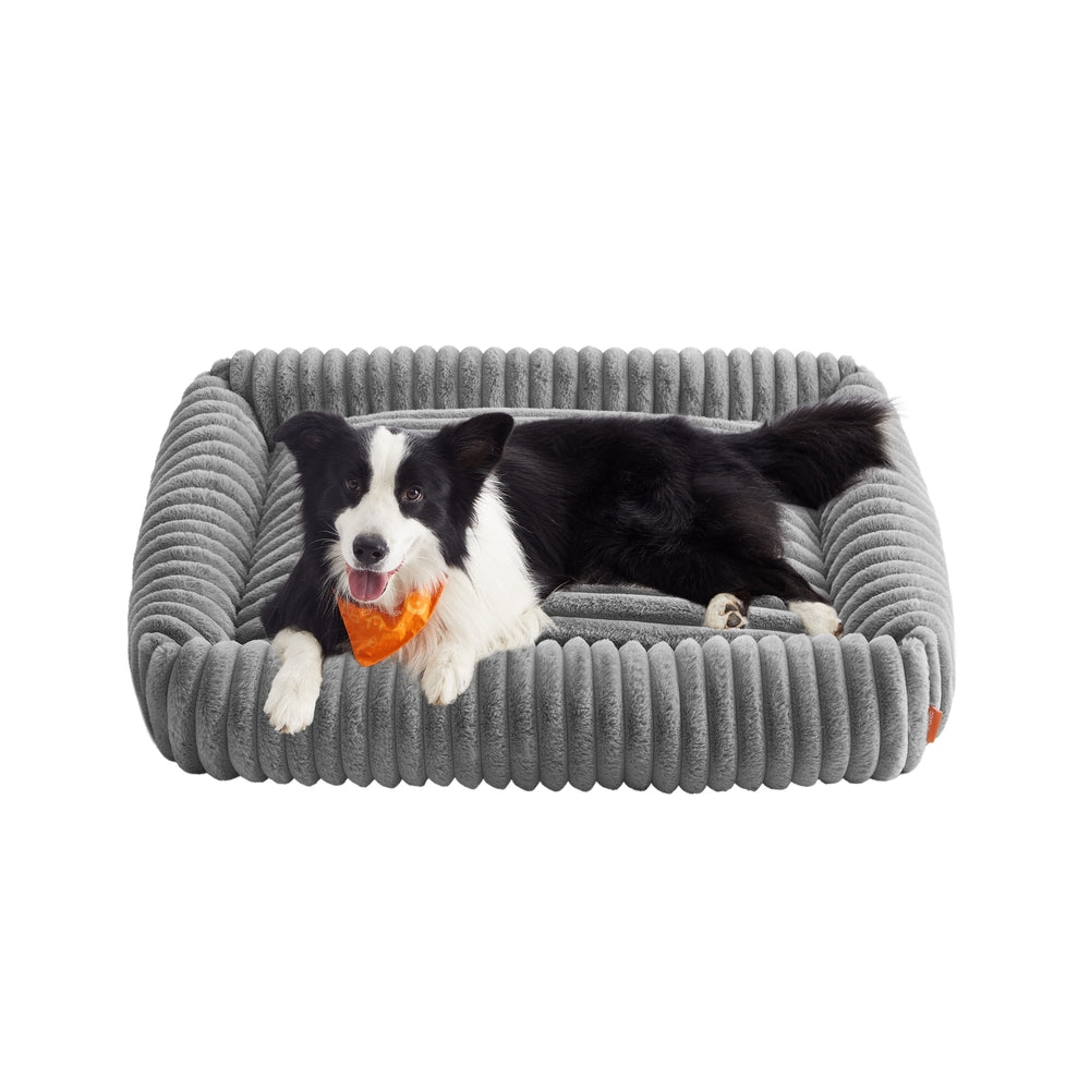 Large Dog Sofa Bed - Dove Grey - Soft Padding