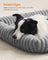 Large Dog Sofa Bed - Dove Grey - Soft Padding