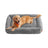 Extra Large Dog Sofa Bed - Dove Grey - Soft Padding