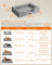 Dog Bed - Soft and Comfortable - Slate Grey