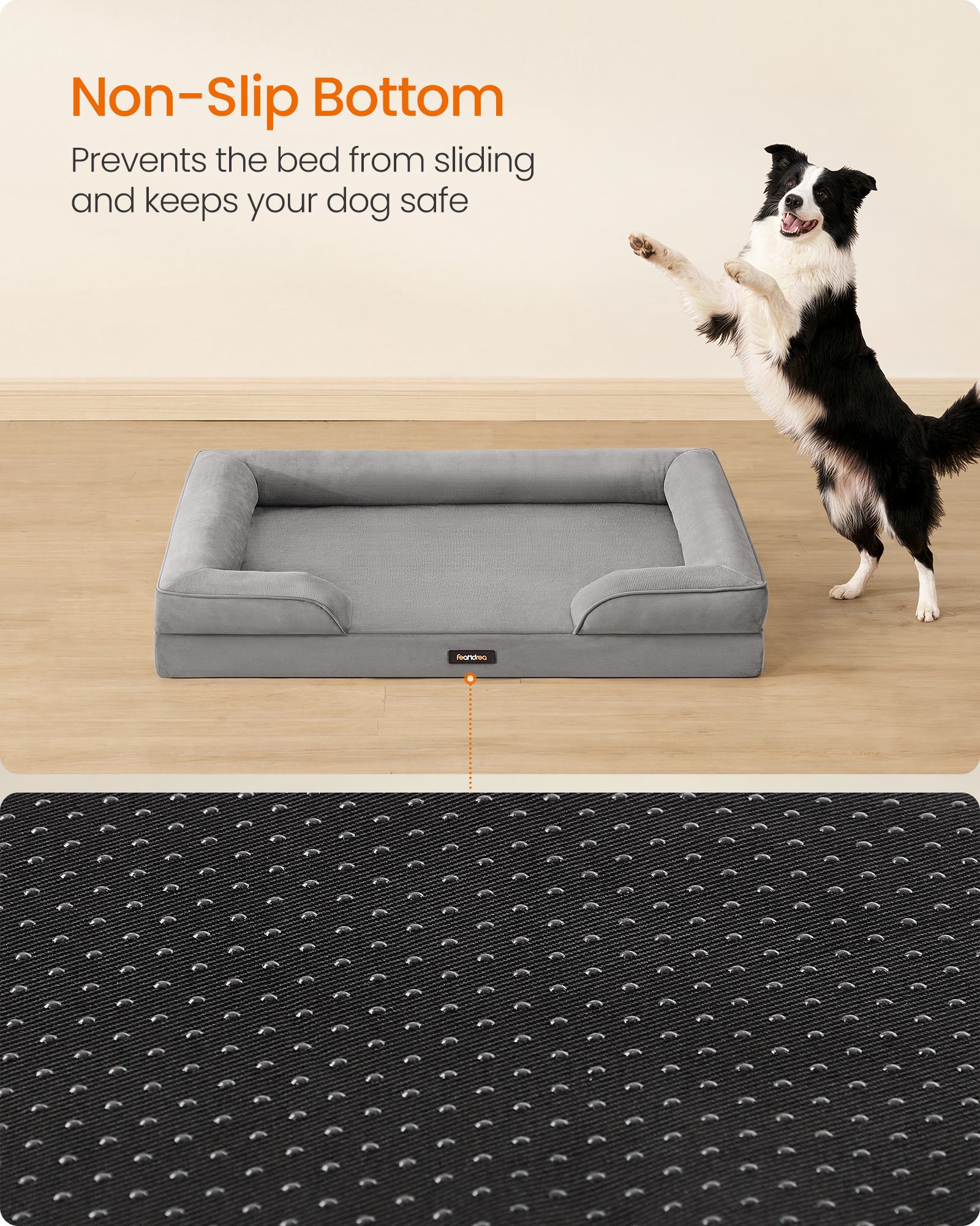 Dog Bed - Soft and Comfortable - Slate Grey