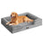 Dog Bed - Soft and Comfortable - Slate Grey - 112 x 81 x 17 cm