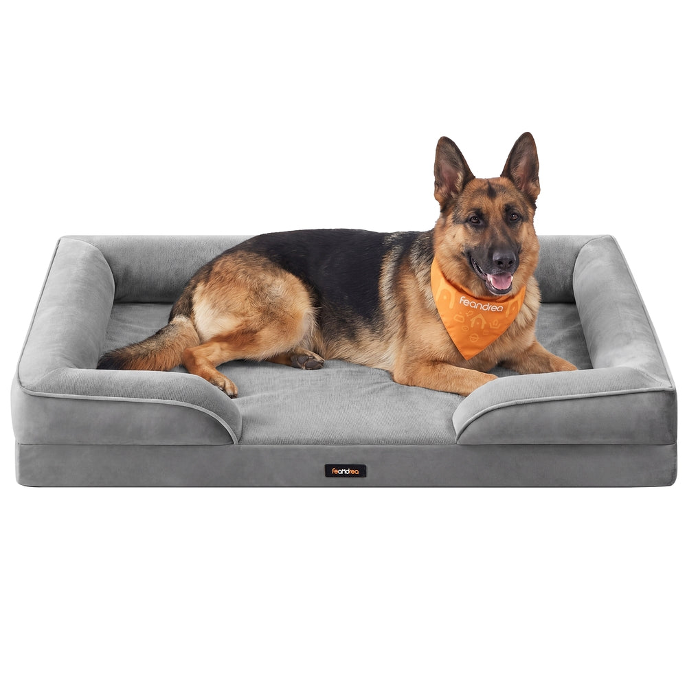 Dog Bed - Soft and Comfortable - Slate Grey - 122 x 85 x 17 cm