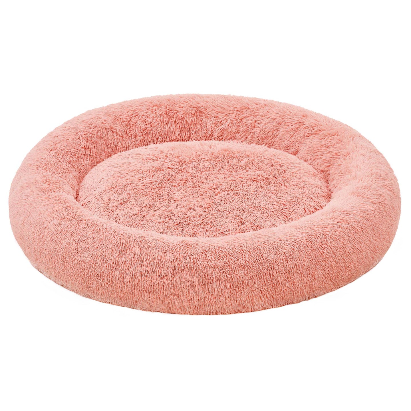 Fluffy Dog and Cat Bed - Pink - Soft Plush
