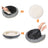 Donut Shape Dog Bed - 55 cm Diameter - Fabric - Dark Grey - Quality Materials for Cozy Nesting