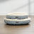 Donut Shape Dog Bed - 55 cm Diameter - Fabric - Dark Grey - Quality Materials for Cozy Nesting