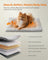 Dog Cat Bed - Polyester - Dove Grey - Machine Washable