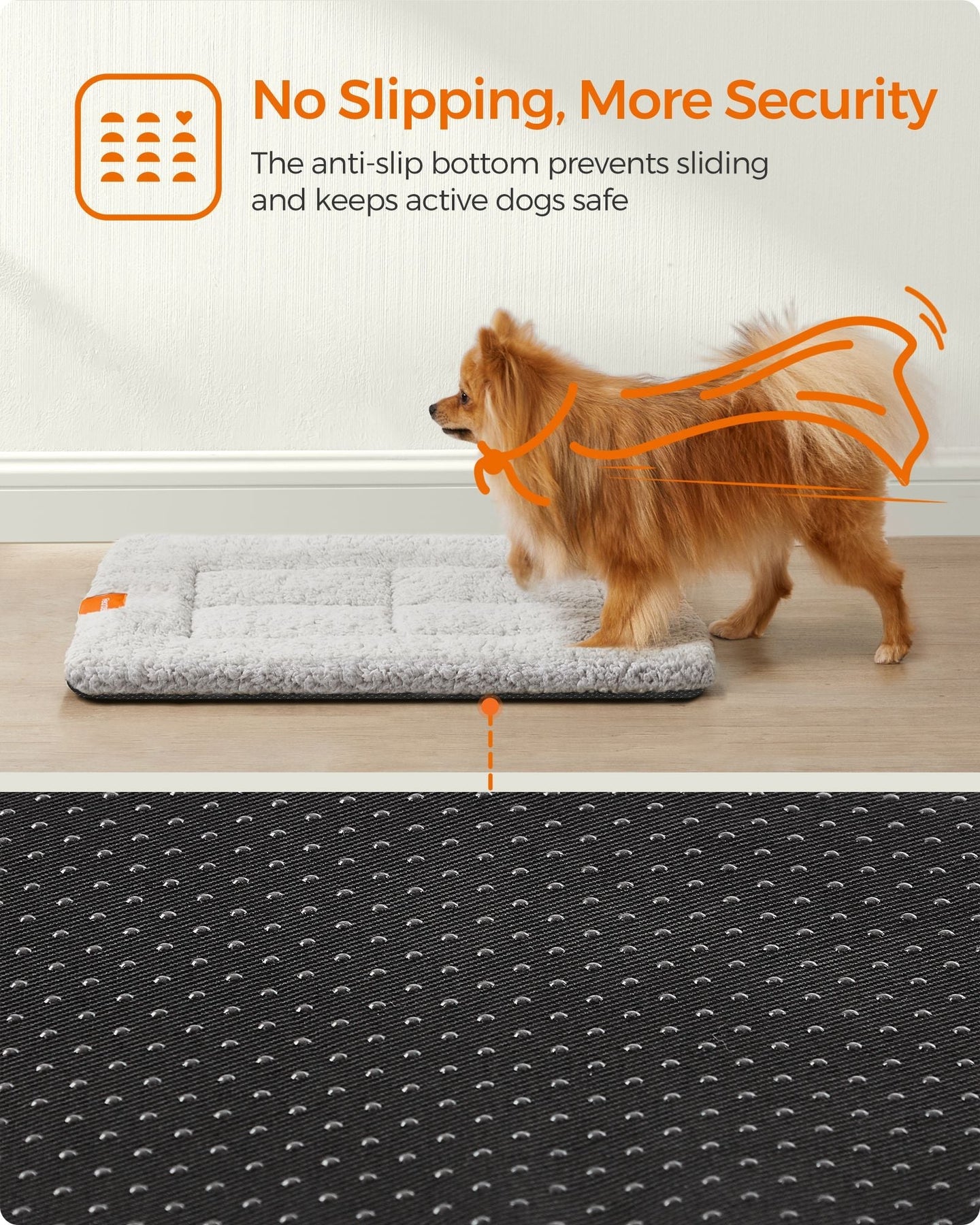 Dog Cat Bed - Polyester - Dove Grey - Machine Washable