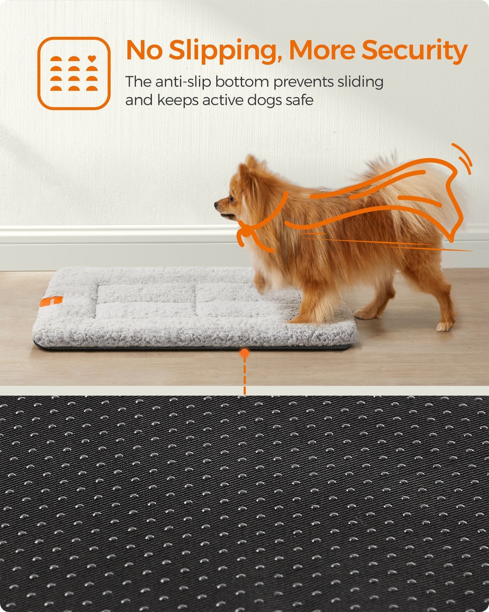Dog Cat Bed - Polyester - Dove Grey - Machine Washable