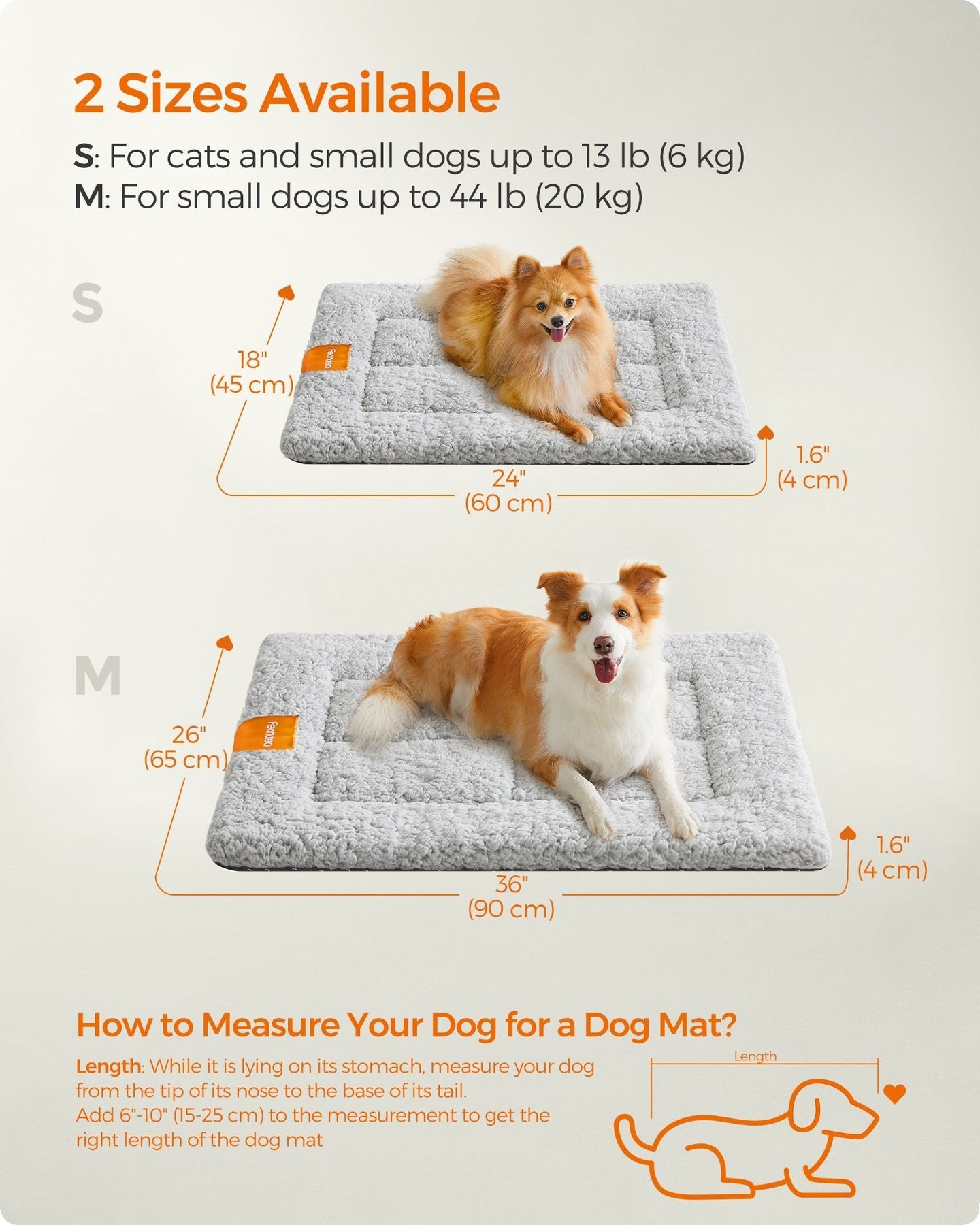 Dog Cat Bed - Polyester - Dove Grey - Machine Washable