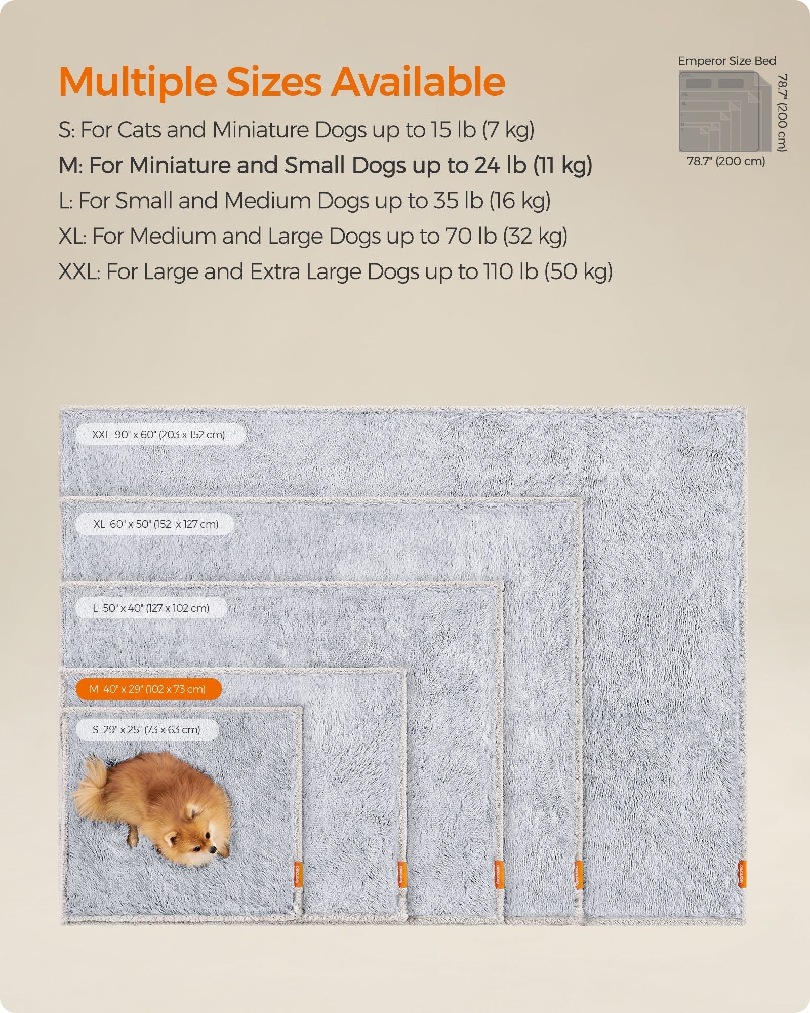Waterproof Dog Blanket - Grey Ombré - Sherpa Fleece