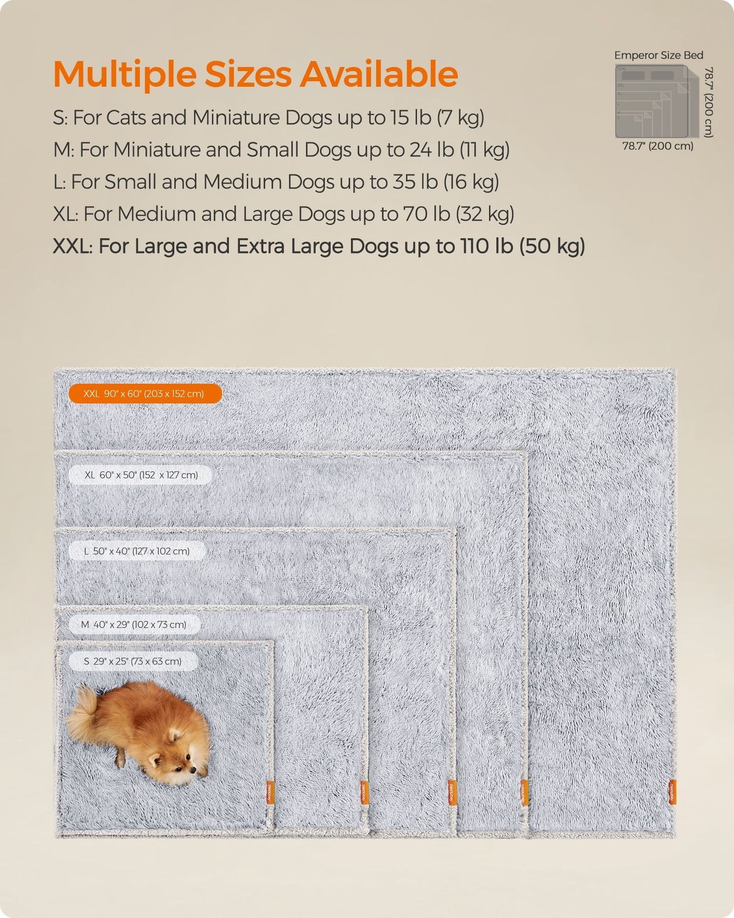 Waterproof Dog Blanket - Grey Ombré - Sherpa Fleece
