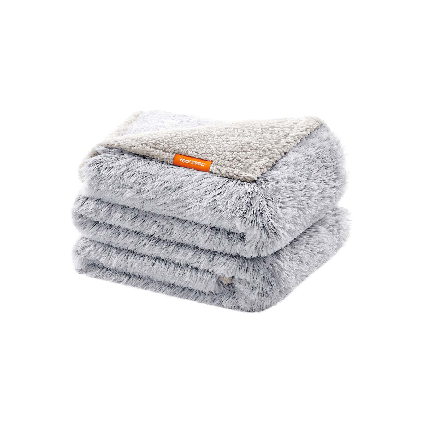 Waterproof Dog Blanket - Grey Ombré - Sherpa Fleece