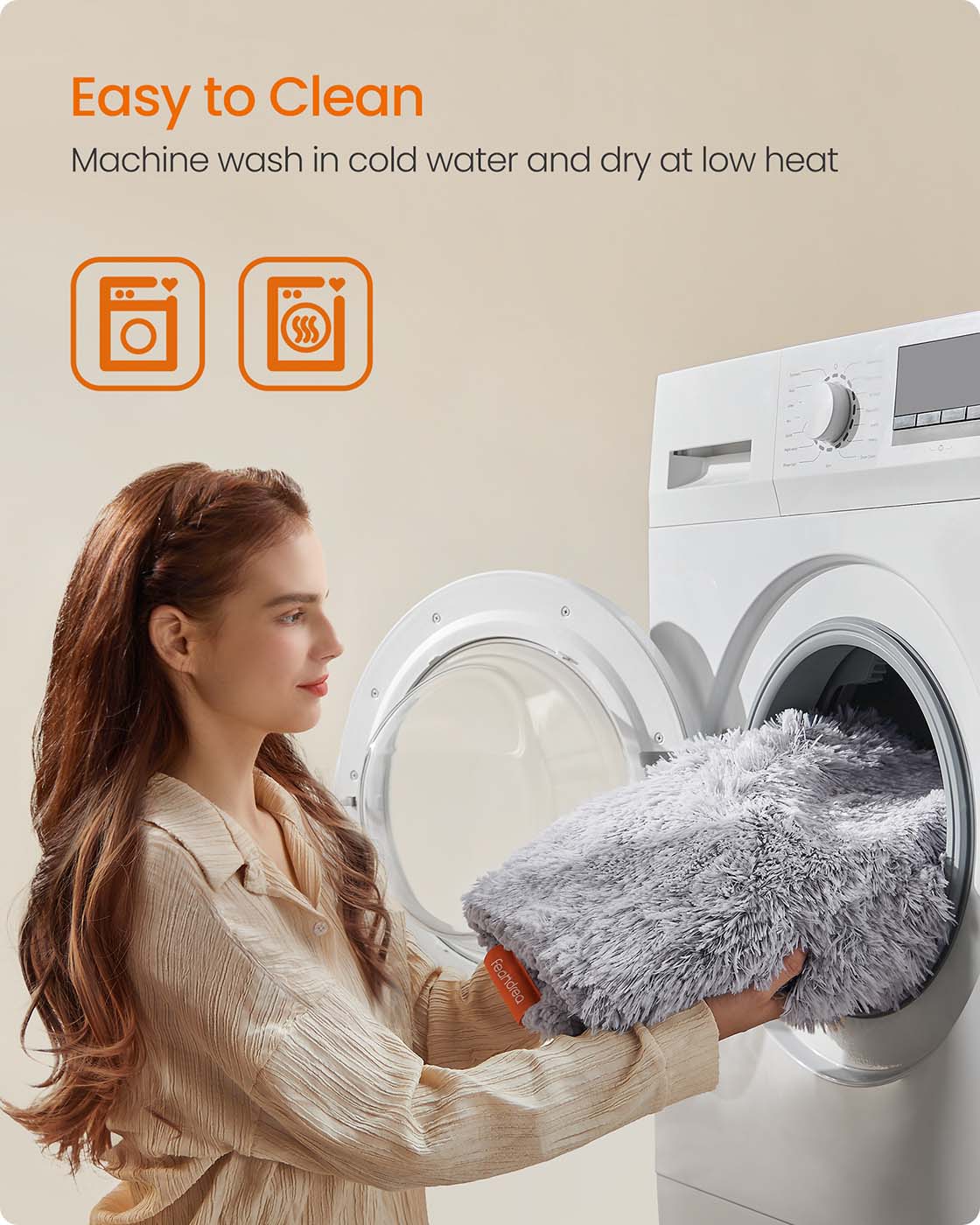 Waterproof Dog Blanket - Grey Ombré - Sherpa Fleece