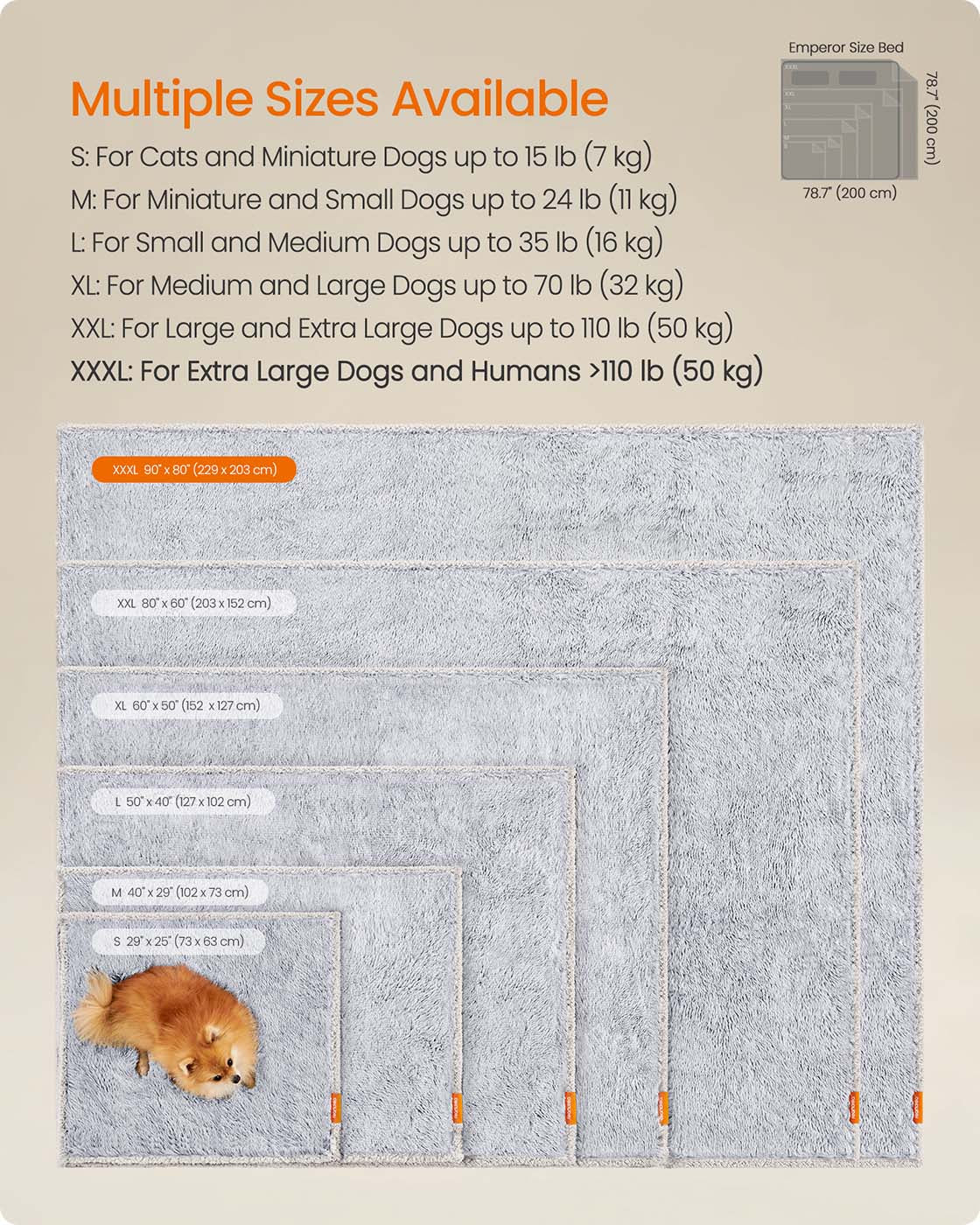 Waterproof Dog Blanket - Grey Ombré - Sherpa Fleece