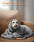 Pack of 3 Pet Blankets - Washable, 102 x 73 cm - Slate Grey - Flannel