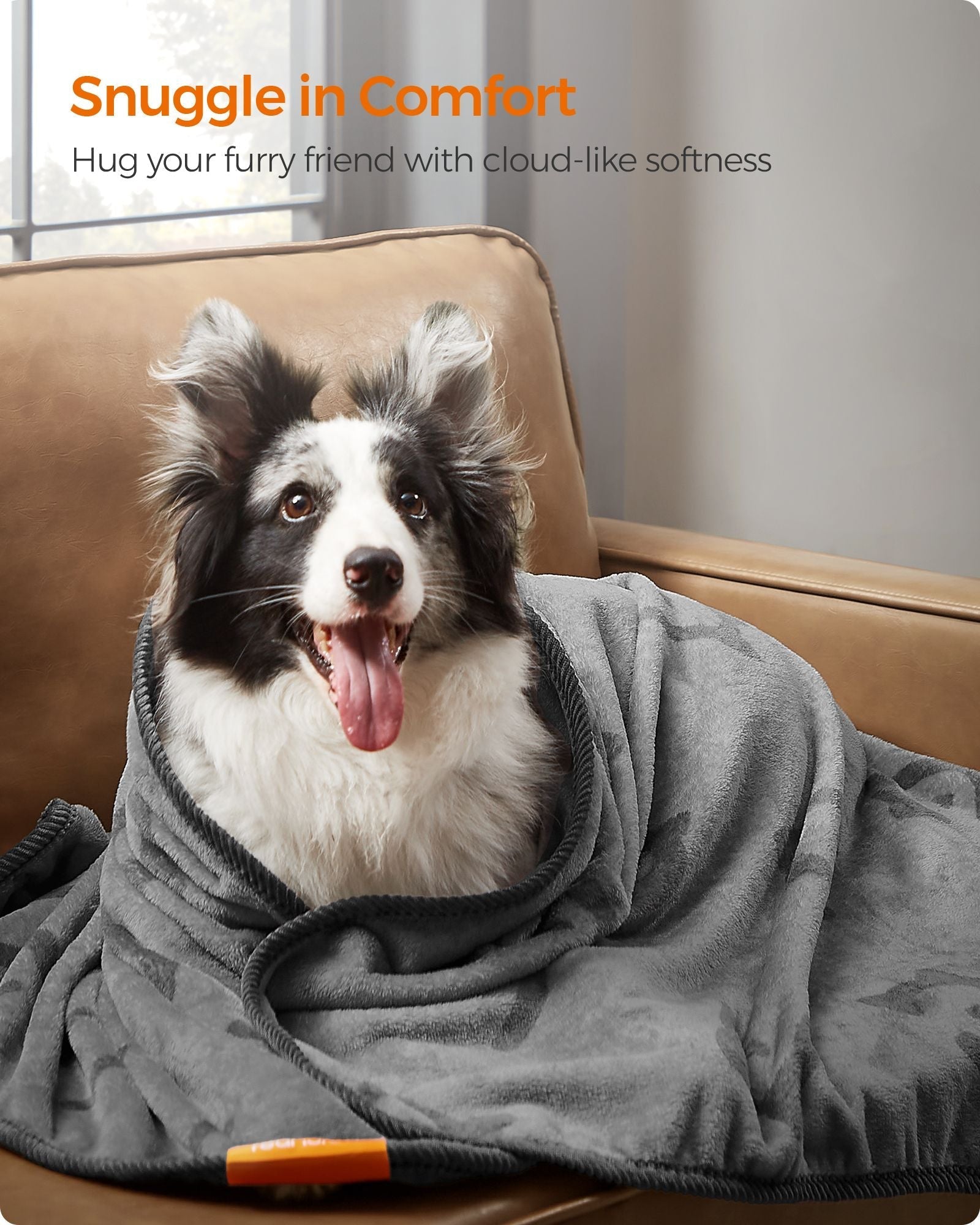 Pack of 3 Pet Blankets - Washable 152 x 127 cm - Slate Grey - Flannel