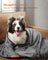 Pack of 3 Pet Blankets - Washable 152 x 127 cm - Slate Grey - Flannel