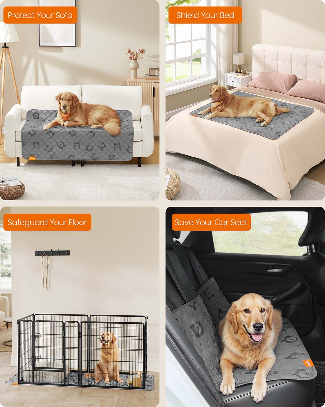 Dog Blanket - Dove Grey - Waterproof
