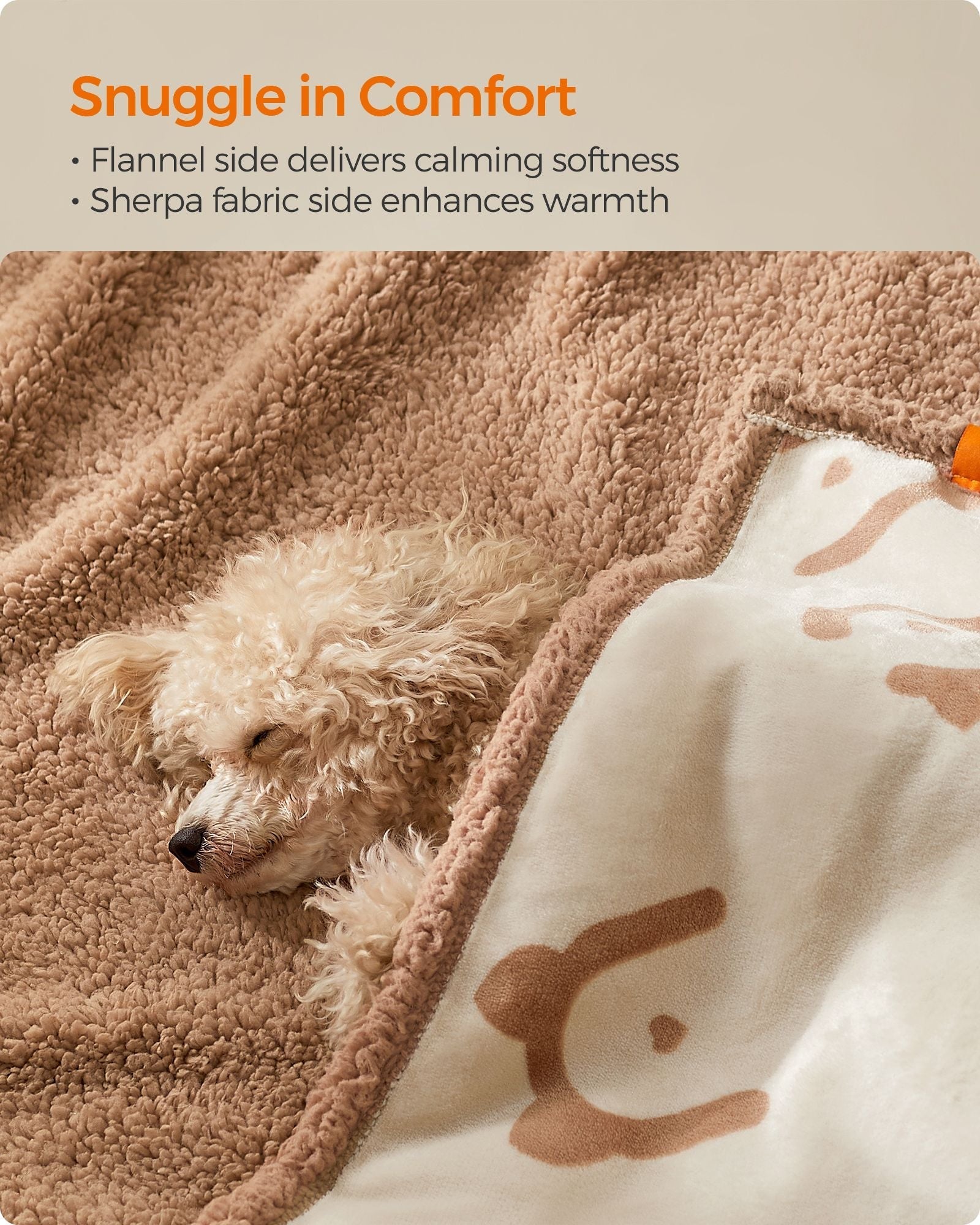 Dog Blanket - Grey - Sherpa Fleece