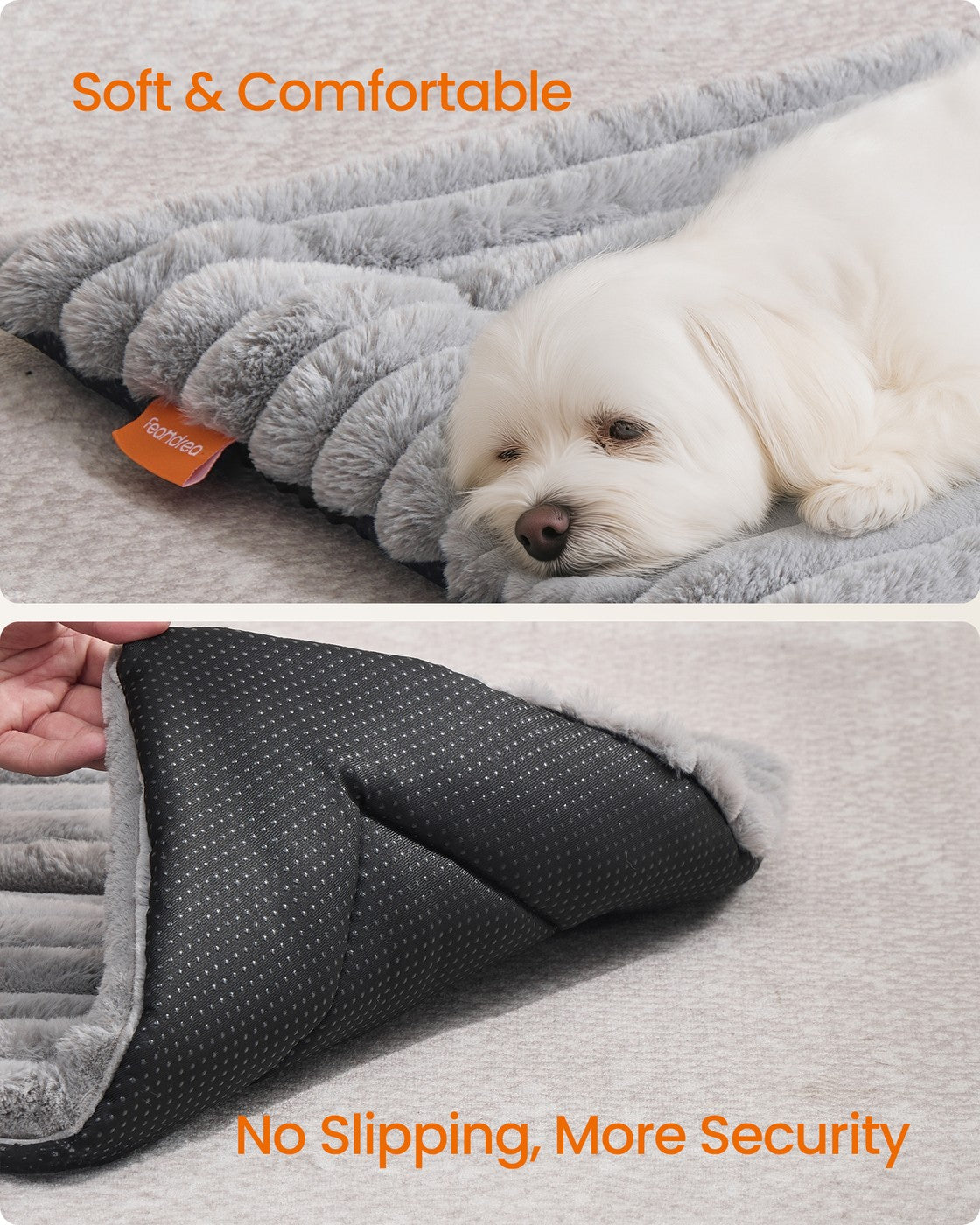 Pet Bed Mat - Fabric - Dove Grey - Machine Washable