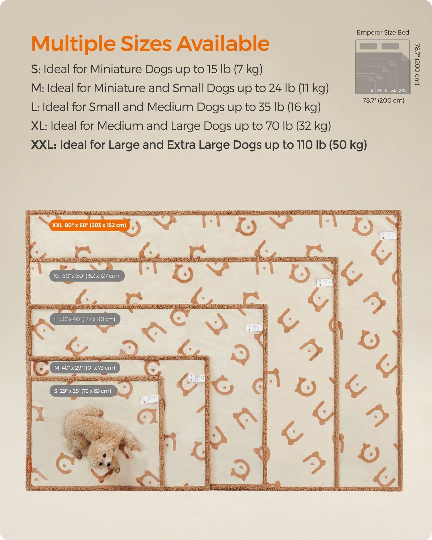 XXL Dog Blanket - Grey - Sherpa Fleece