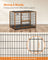 Heavy-Duty Dog Crate - Metal - Black - XL with Removable Doors and Easy Cleaning