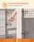 Heavy-Duty Dog Crate - Metal - Black - XL with Removable Doors and Easy Cleaning