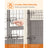 Heavy-Duty Dog Crate - Metal - Black - Double Removable Door