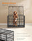 Heavy-Duty Dog Crate - Steel - Ink Black - Removable Top Door and Tray