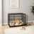 Dog Kennel - Heavy-Duty Metal - Black - Detachable Top with Double Doors