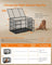 Heavy-Duty Dog Crate - Steel - Ink Black - Removable Top Door and Tray