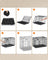 Foldable Dog Crate - Metal - Ink Black - 2 Doors with Tray