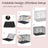 Metal Dog Crate - Metal - Black - Foldable with Removable Tray