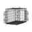 Folding Metal Dog Crate - Steel - Black - Double Door with Removable Tray