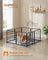 Pet Playpen - Foldable - Ink Black - 180 x 60 x 60 cm