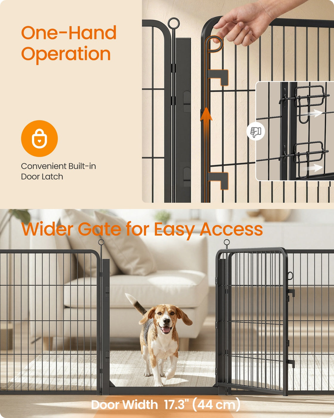 Pet Playpen - Foldable - Ink Black