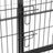 Puppy Playpen - Metal - Black - Foldable Pet Exercise Enclosure