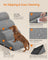 4-Step Dog Stairs - 30L - Faux Suede Fabric - Waterproof