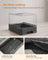 Hidden Cat Litter Box - Wood - Beige - Spacious Design with Slide-Out Tray and Hood