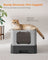 Hidden Cat Litter Box - Wood - Beige - Spacious Design with Slide-Out Tray and Hood
