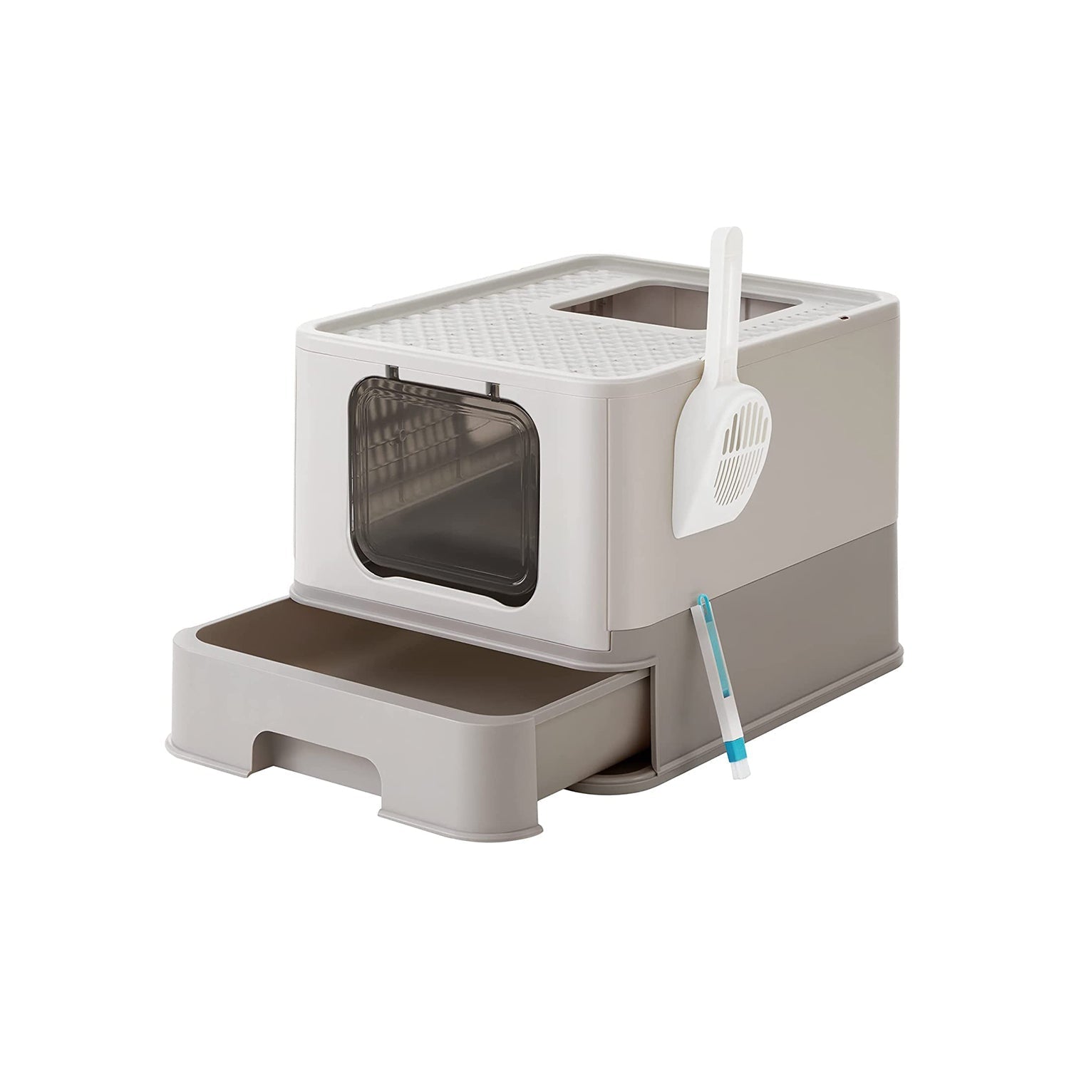 Covered Cat Litter Box - Plastic - Hidden