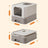 Covered Cat Litter Box - Plastic - Hidden