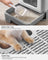 Cat Litter Box - Wood - Dark Brown - Hidden Design with Slide-Out Tray and Accessories