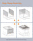 Cat Litter Box - Wood - Dark Brown - Hidden Design with Slide-Out Tray and Accessories